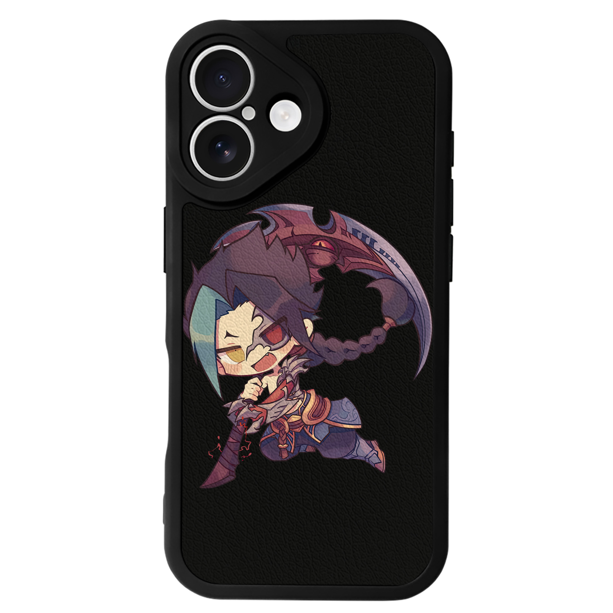 （画像用） リーグ・オブ・レジェンド League of Legends LOL 【iPhone 16シリーズ対応】シリコンスマホケース（レザー調） 材質：シリコン